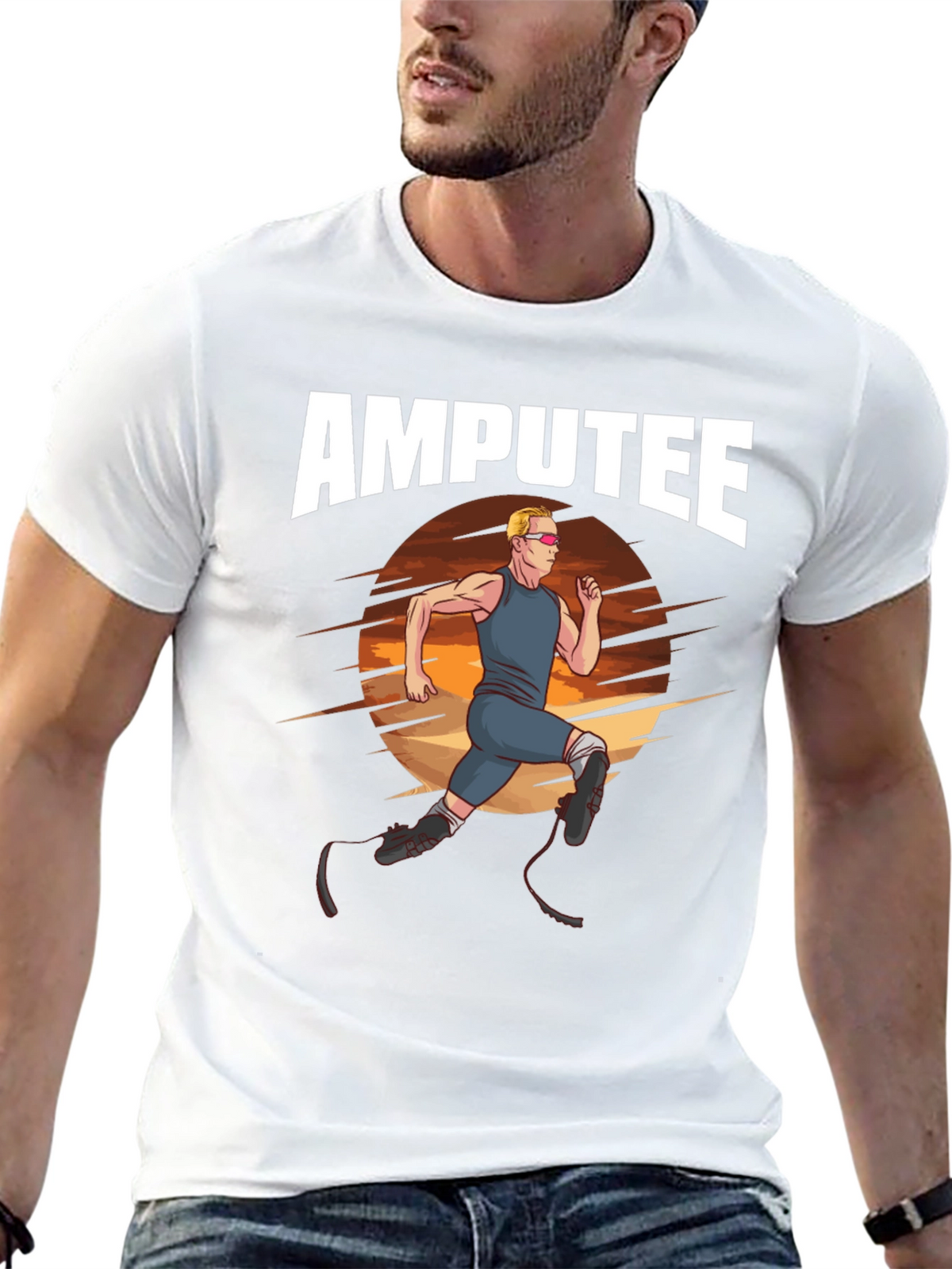 Amputee Runner Graphic T-Shirt