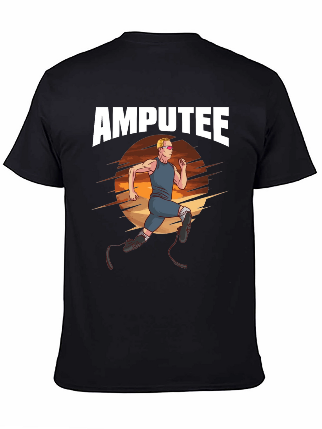 Amputee Runner Graphic T-Shirt