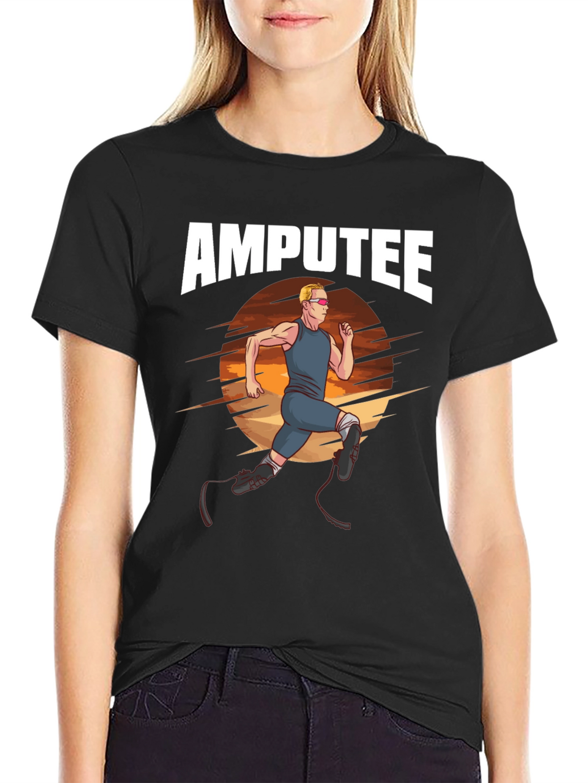 Amputee Runner Graphic T-Shirt