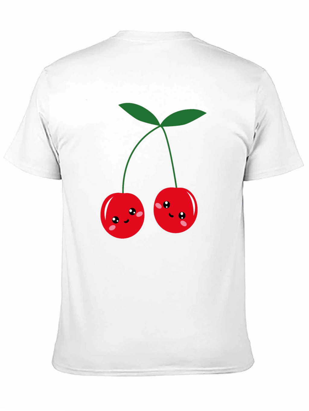 Cute Cherry Graphic Black T-Shirt