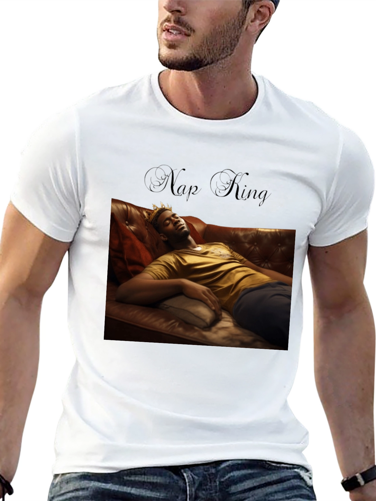 Nap King T-Shirt - Relax in Royal Style
