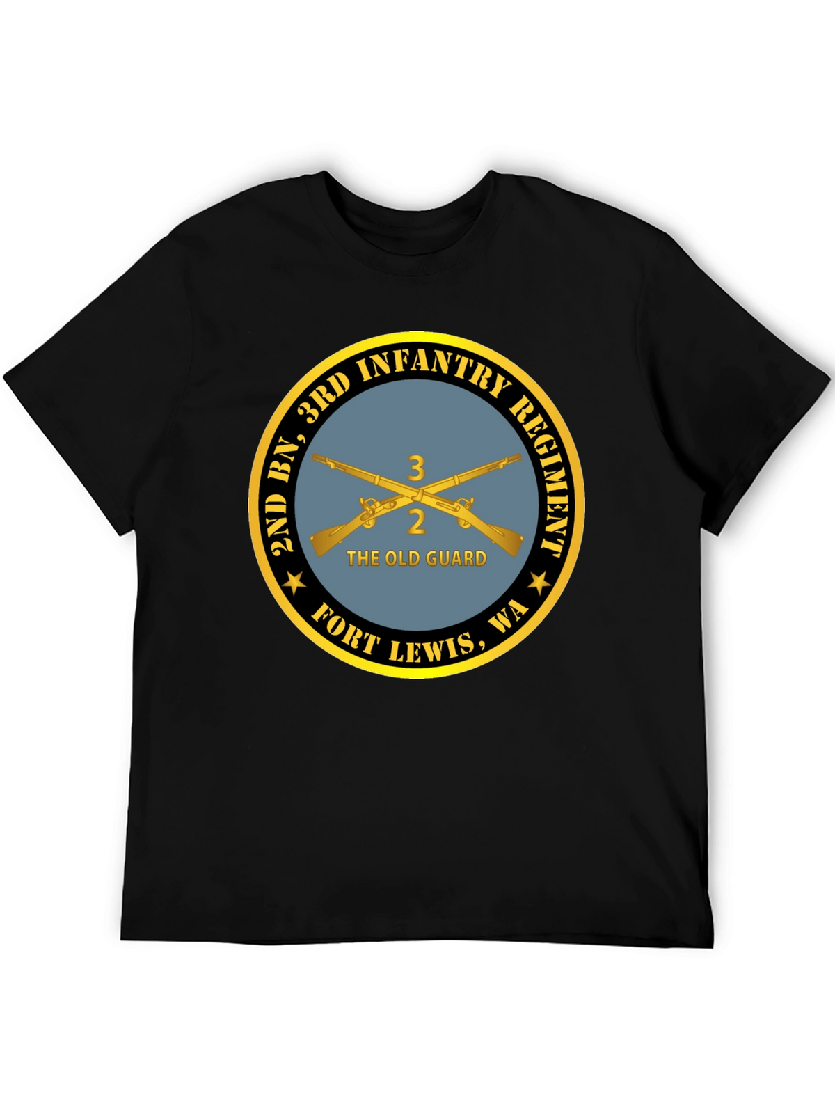 2nd BN 3rd Infantry Regiment Black T-Shirt