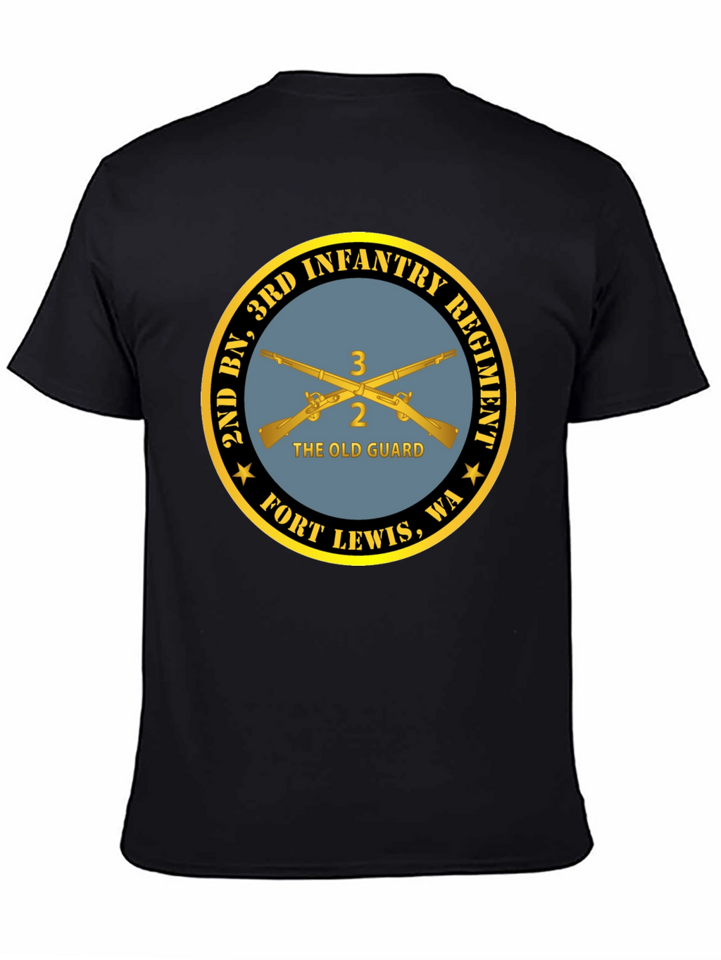 2nd BN 3rd Infantry Regiment Black T-Shirt