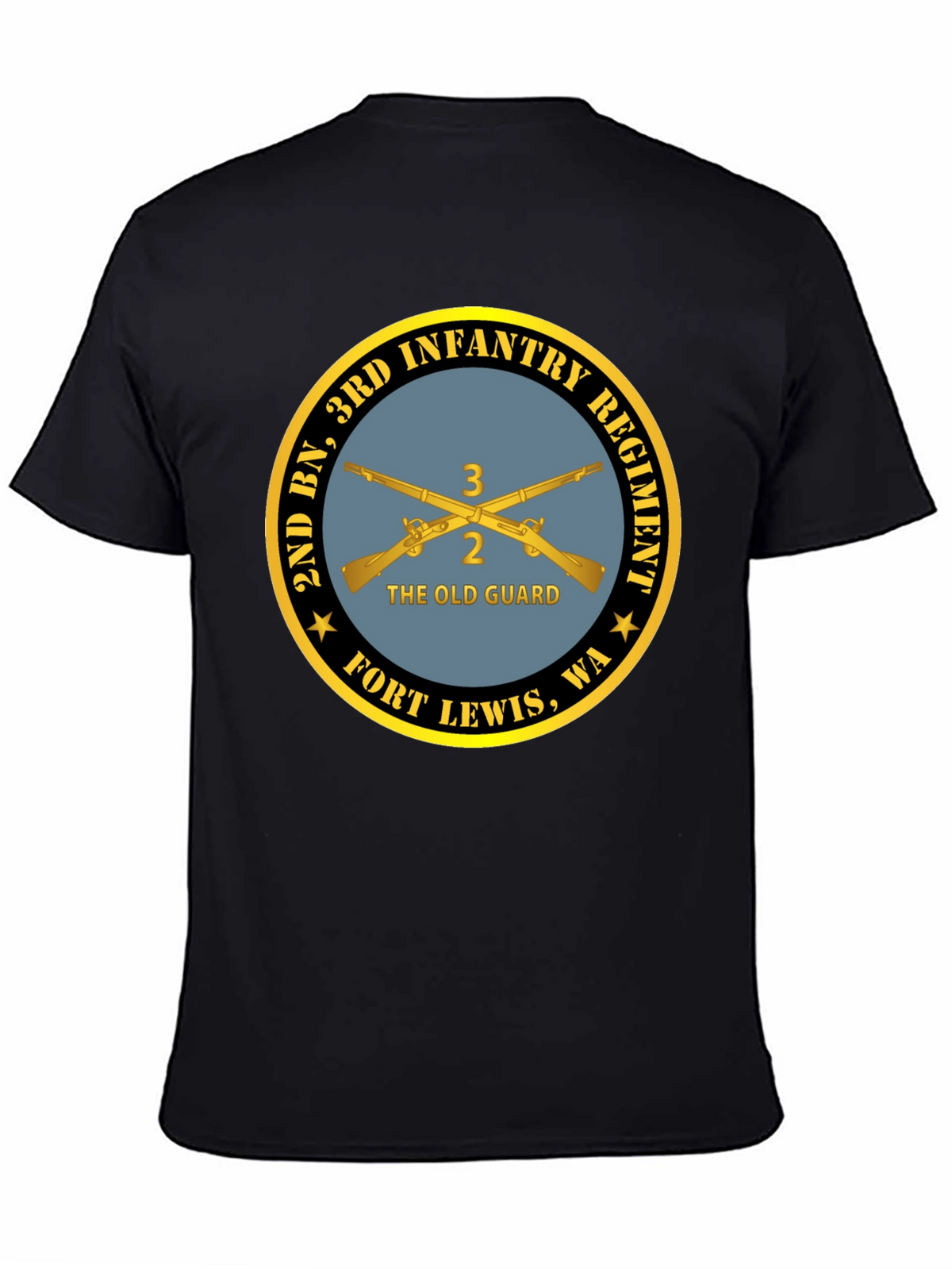 2nd BN 3rd Infantry Regiment Black T-Shirt