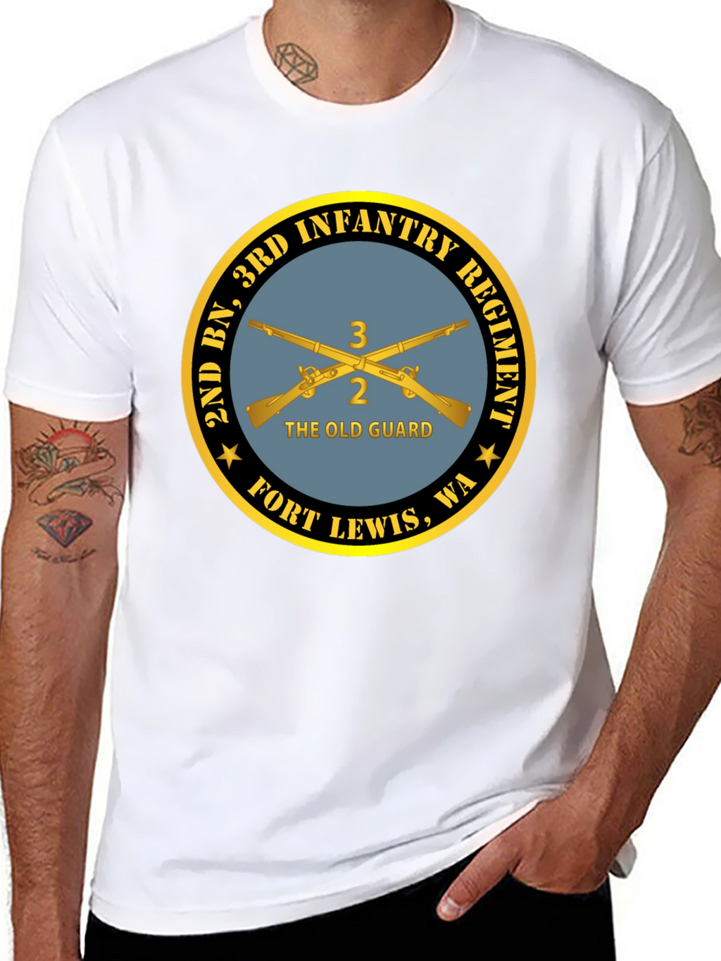 2nd BN 3rd Infantry Regiment Black T-Shirt
