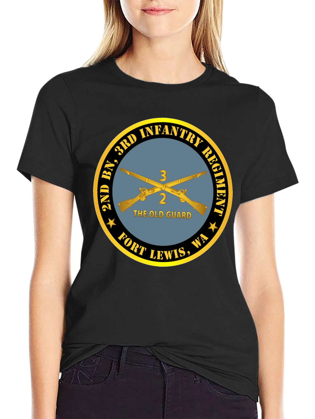 2nd BN 3rd Infantry Regiment Black T-Shirt