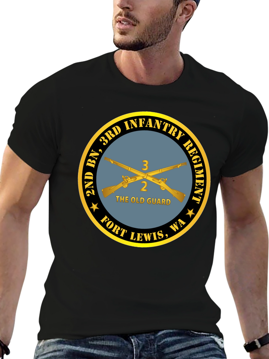 2nd BN 3rd Infantry Regiment Black T-Shirt