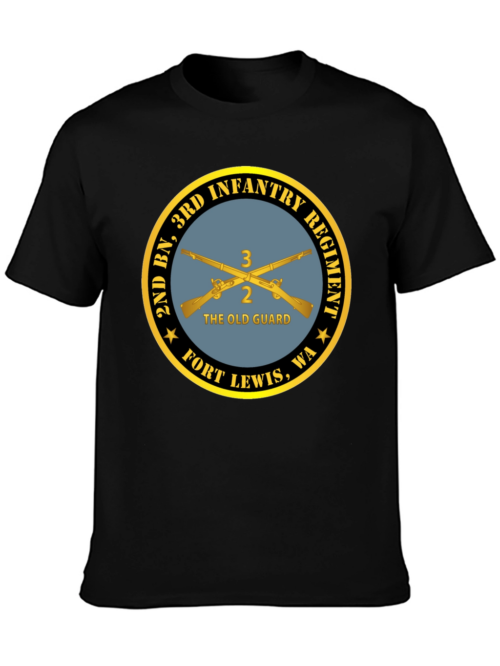 2nd BN 3rd Infantry Regiment Black T-Shirt