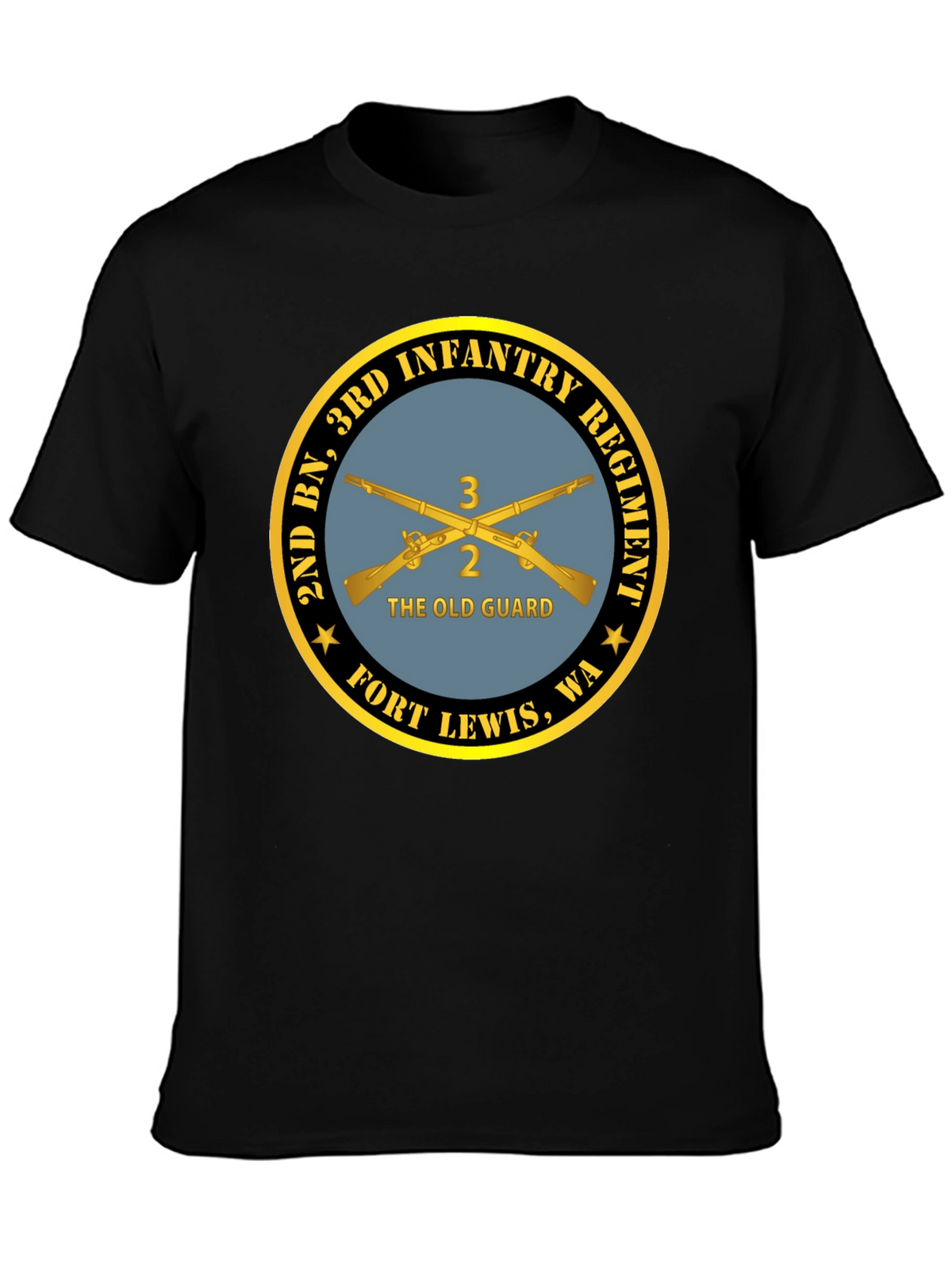 2nd BN 3rd Infantry Regiment Black T-Shirt