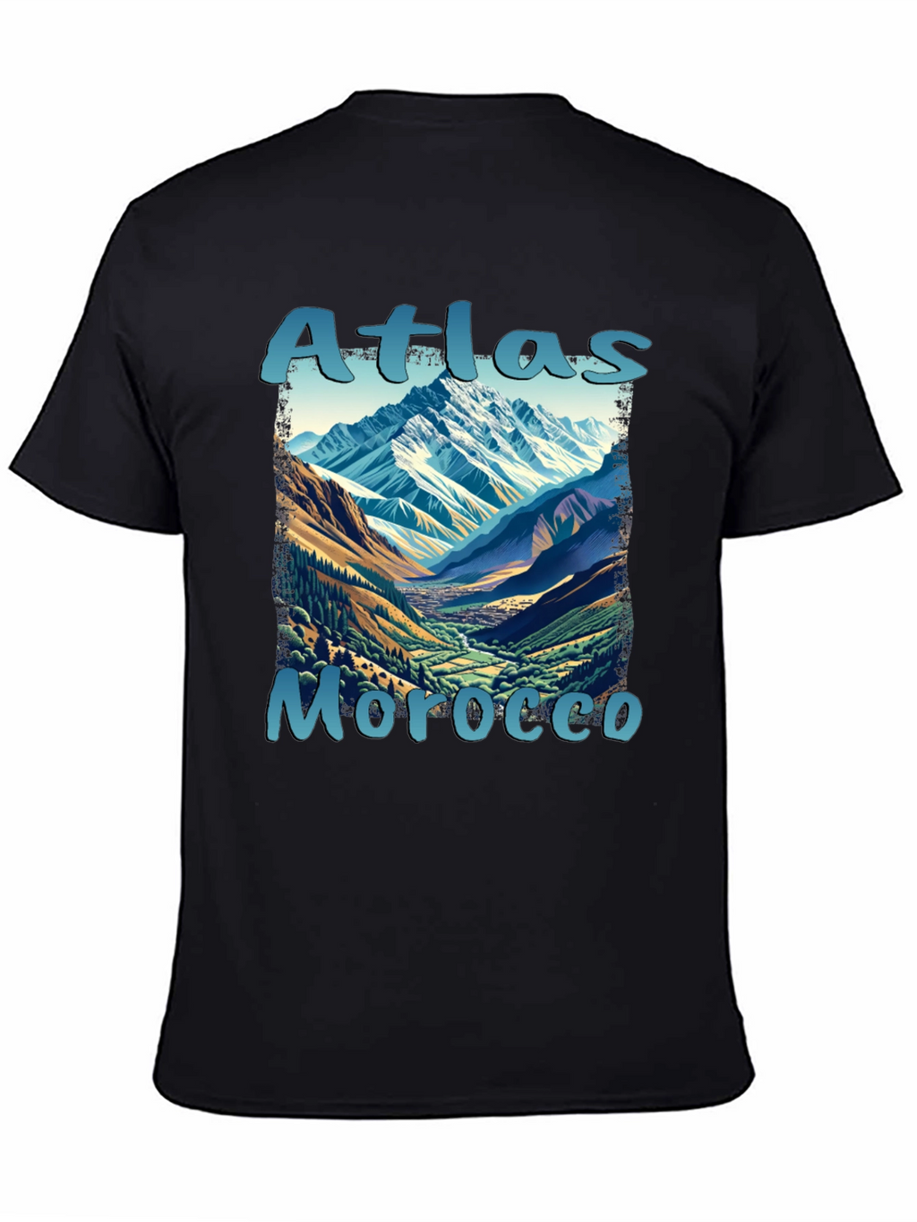 Atlas Morocco Mountain Scene T-Shirt