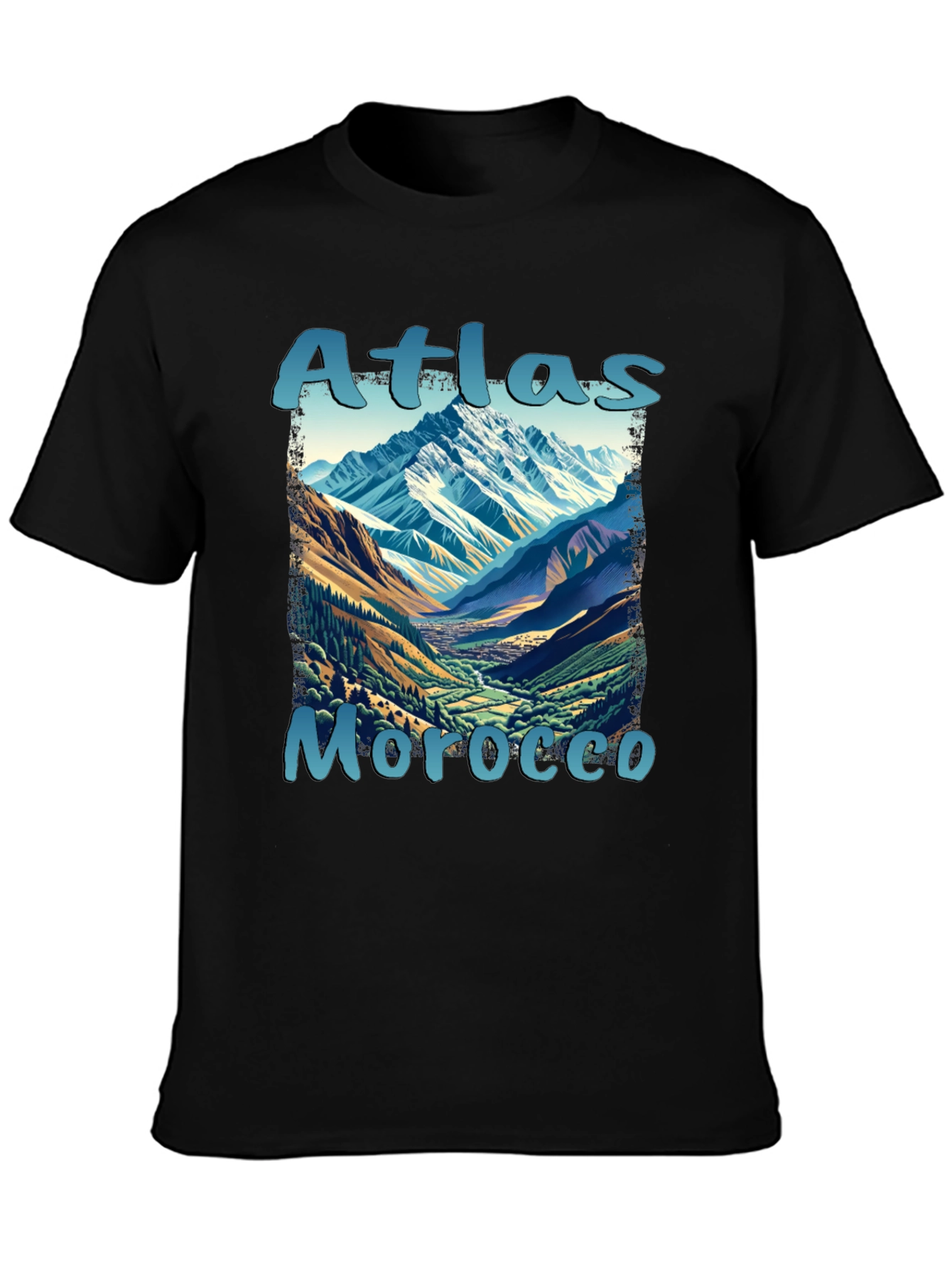 Atlas Morocco Mountain Scene T-Shirt