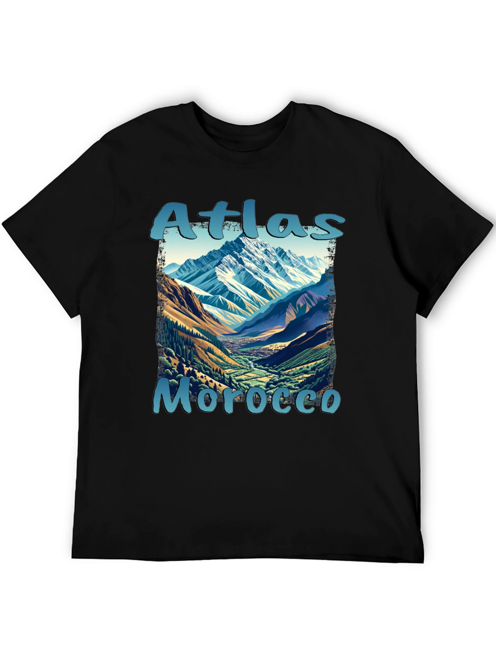 Atlas Morocco Mountain Scene T-Shirt