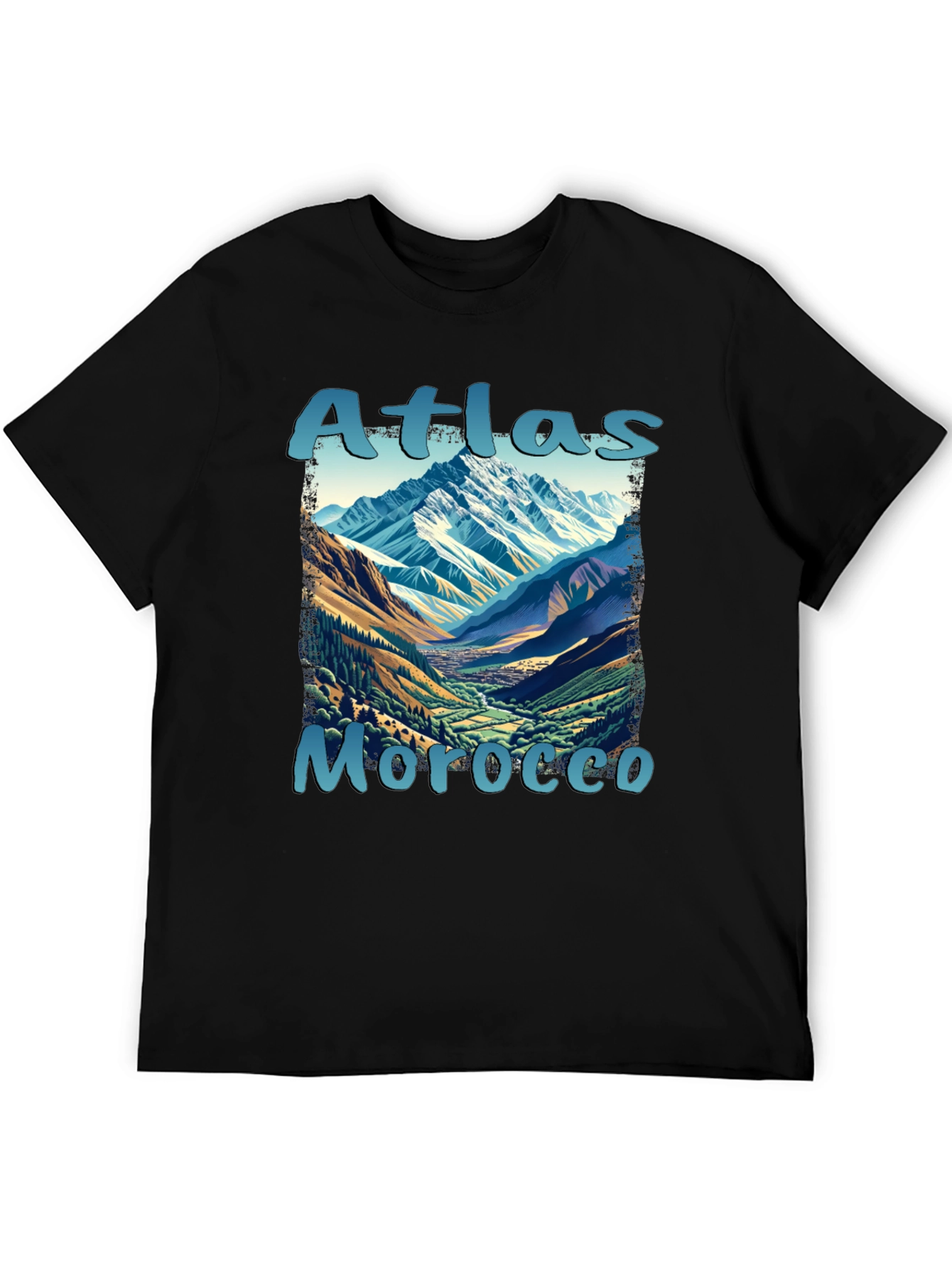 Atlas Morocco Mountain Scene T-Shirt