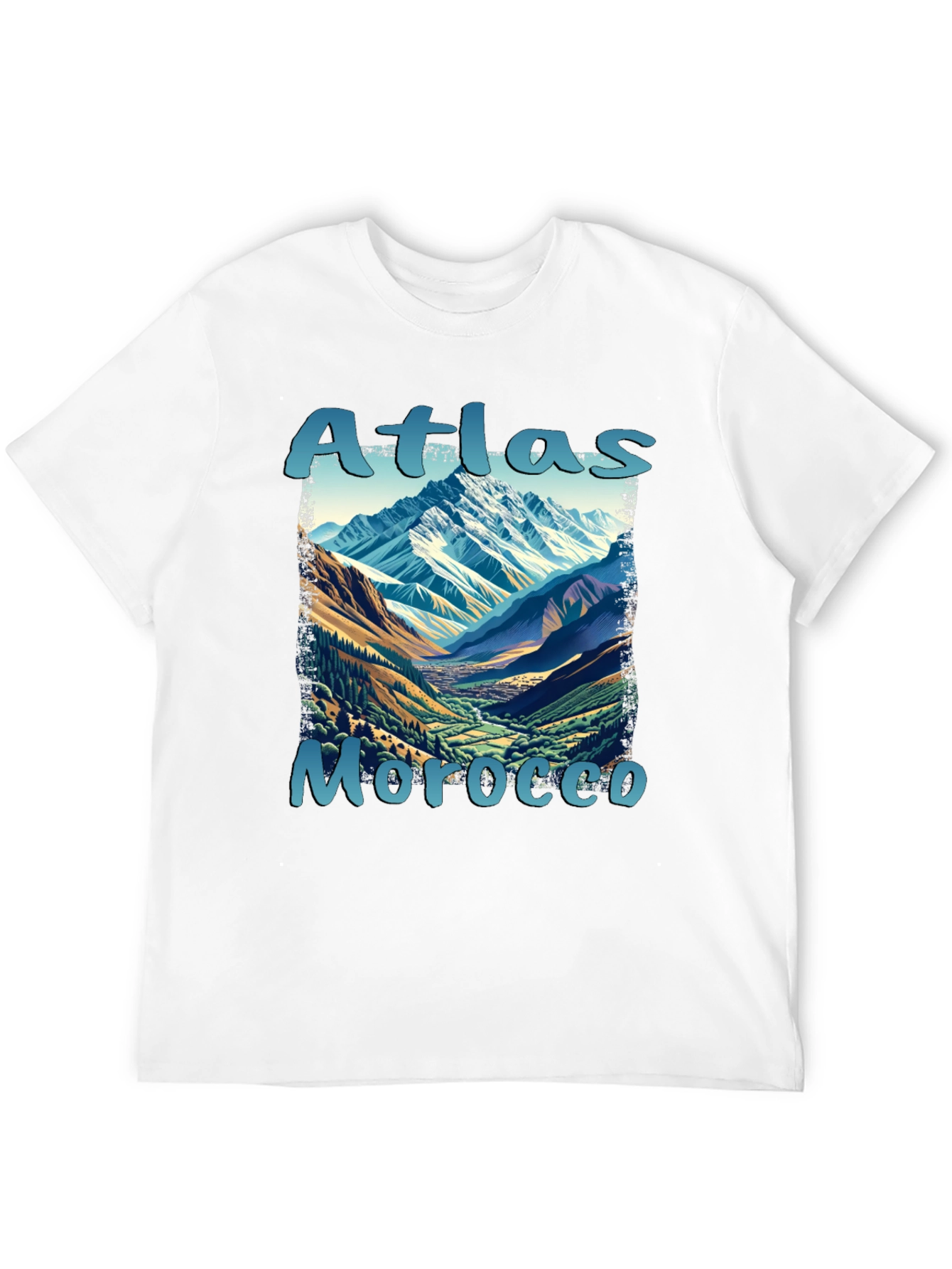Atlas Morocco Mountain Scene T-Shirt