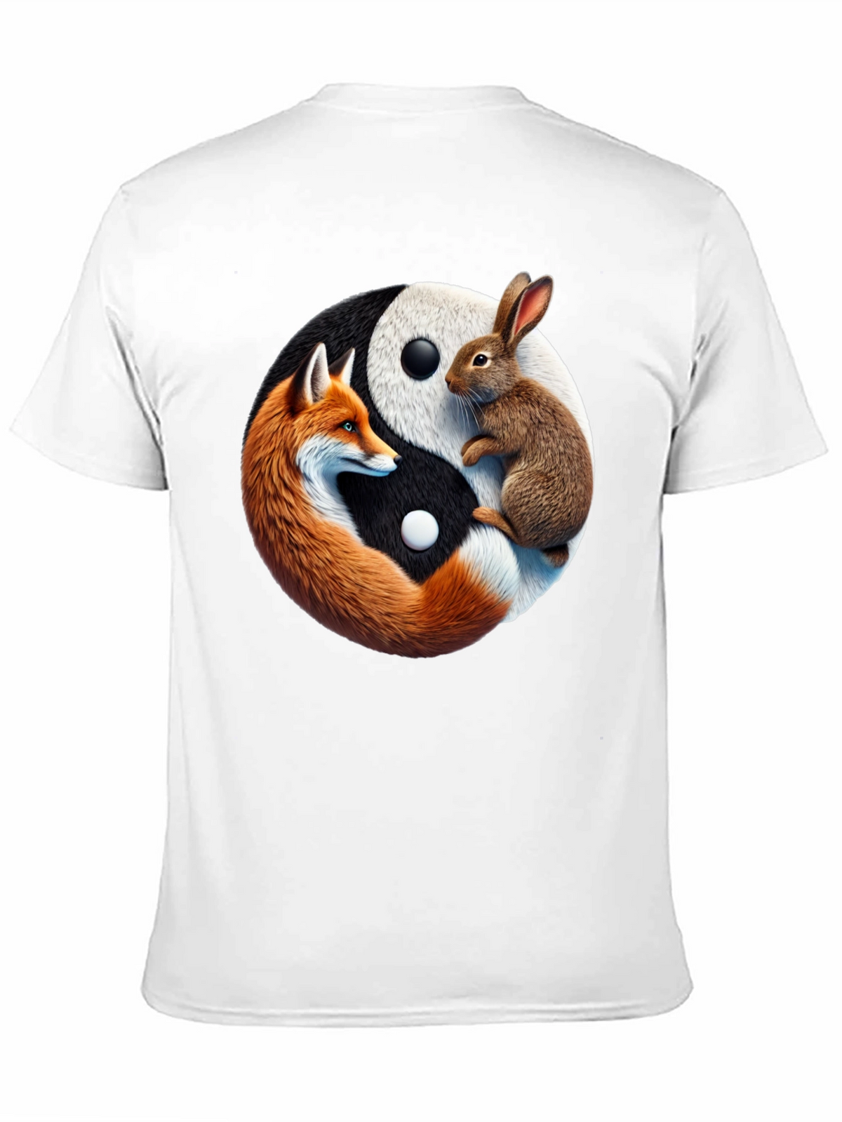 Yin Yang Fox & Rabbit Graphic Tee