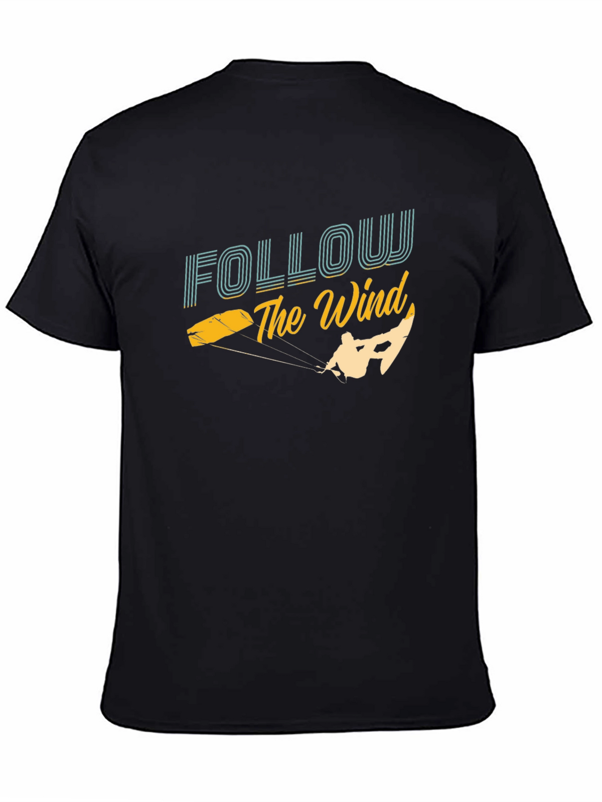 Follow The Wind Kitesurfing Graphic T-Shirt