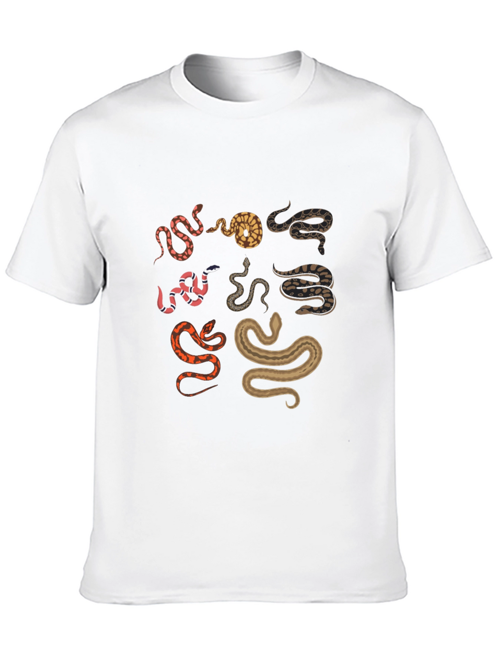 Snake Print Black T-Shirt