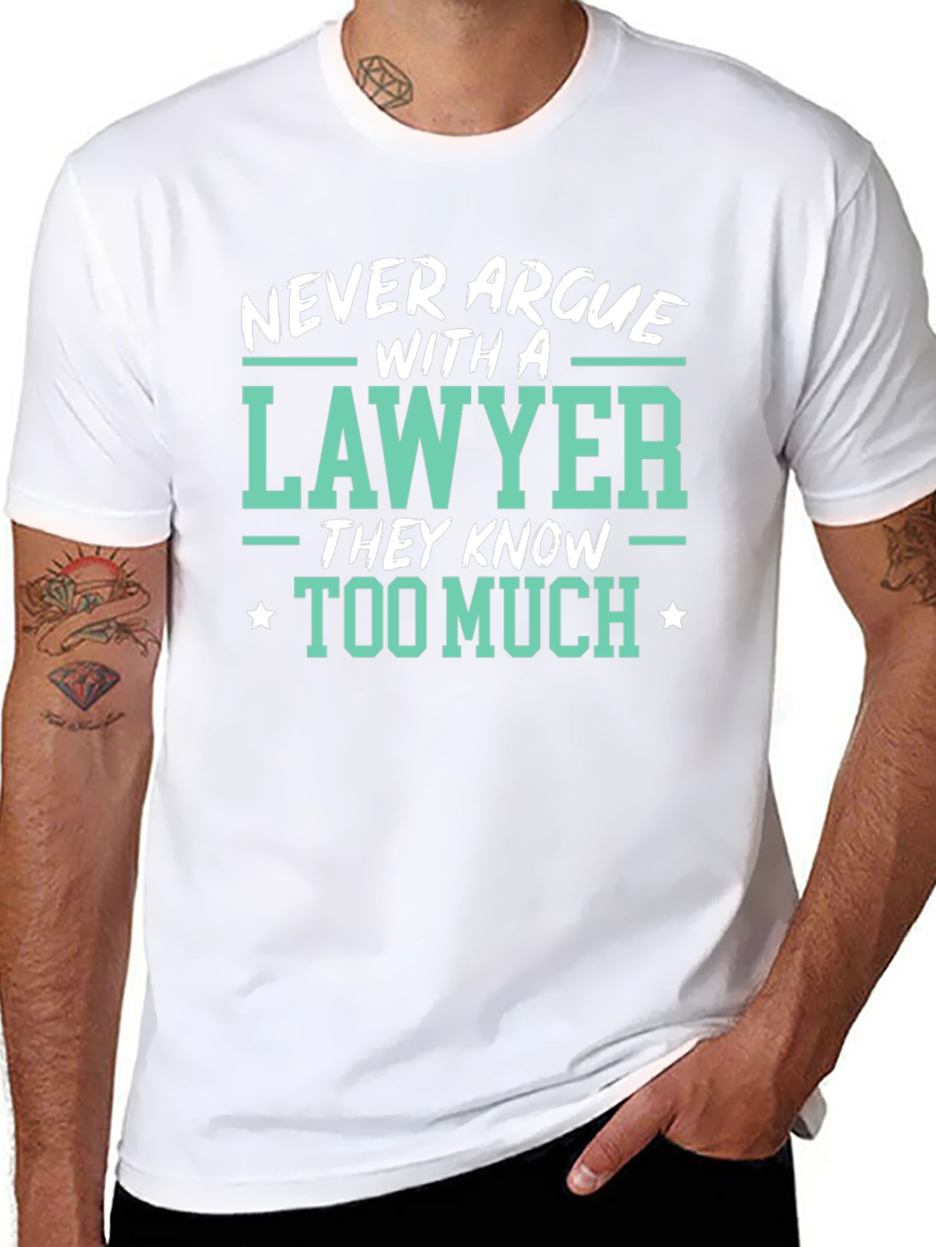 Lawyer Tee: Never Argue Funny Law T-Shirt