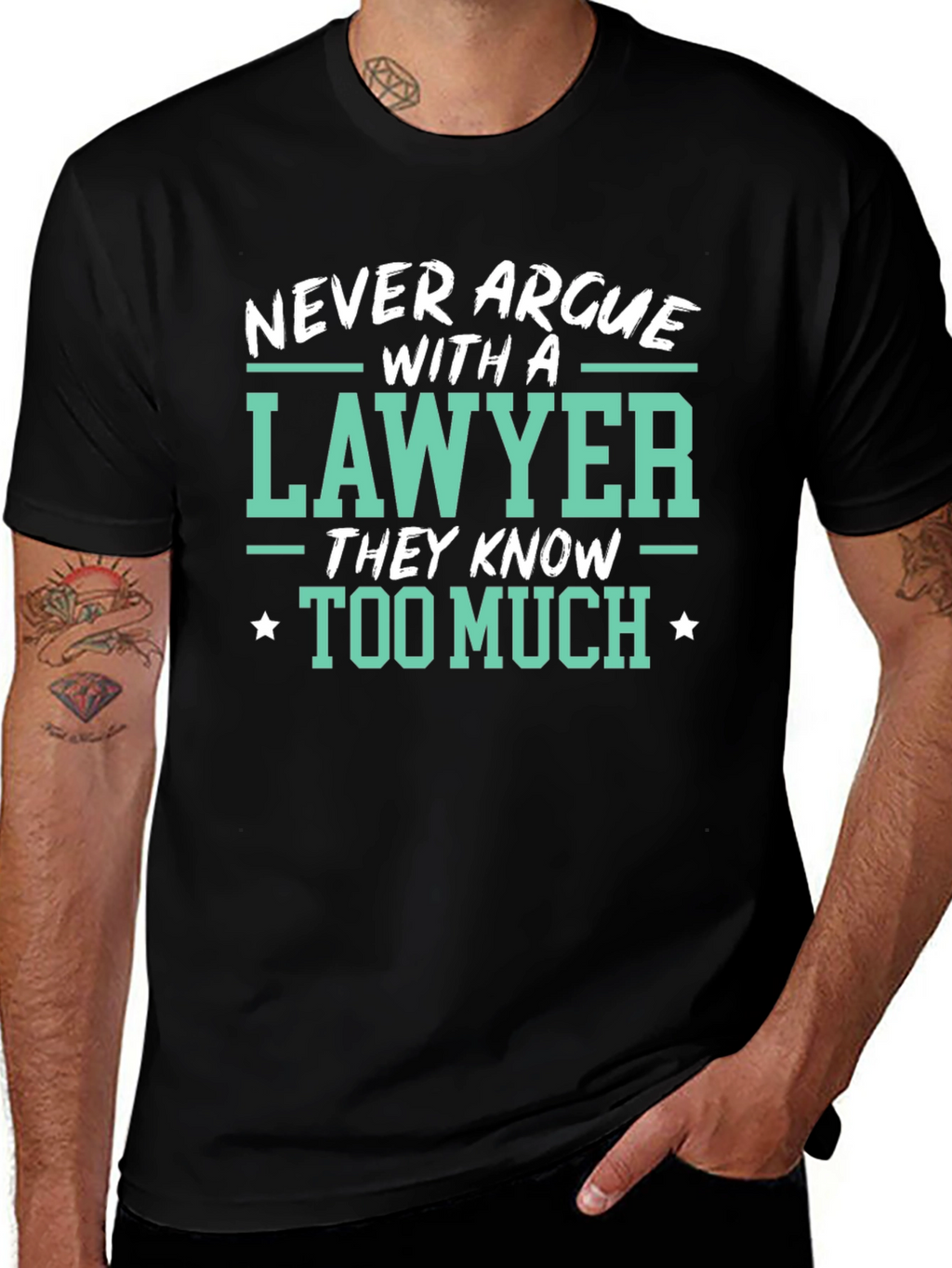 Lawyer Tee: Never Argue Funny Law T-Shirt