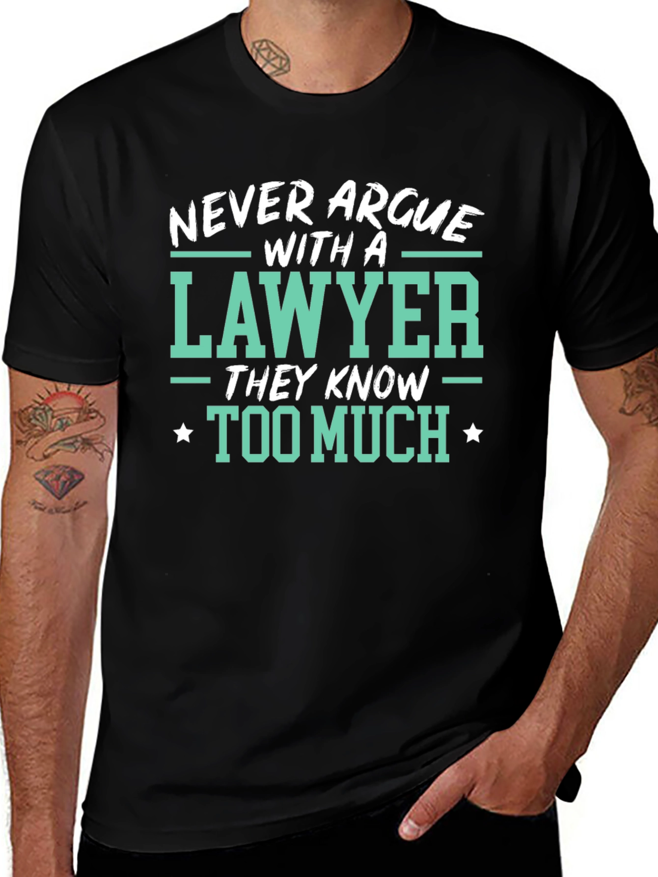 Lawyer Tee: Never Argue Funny Law T-Shirt