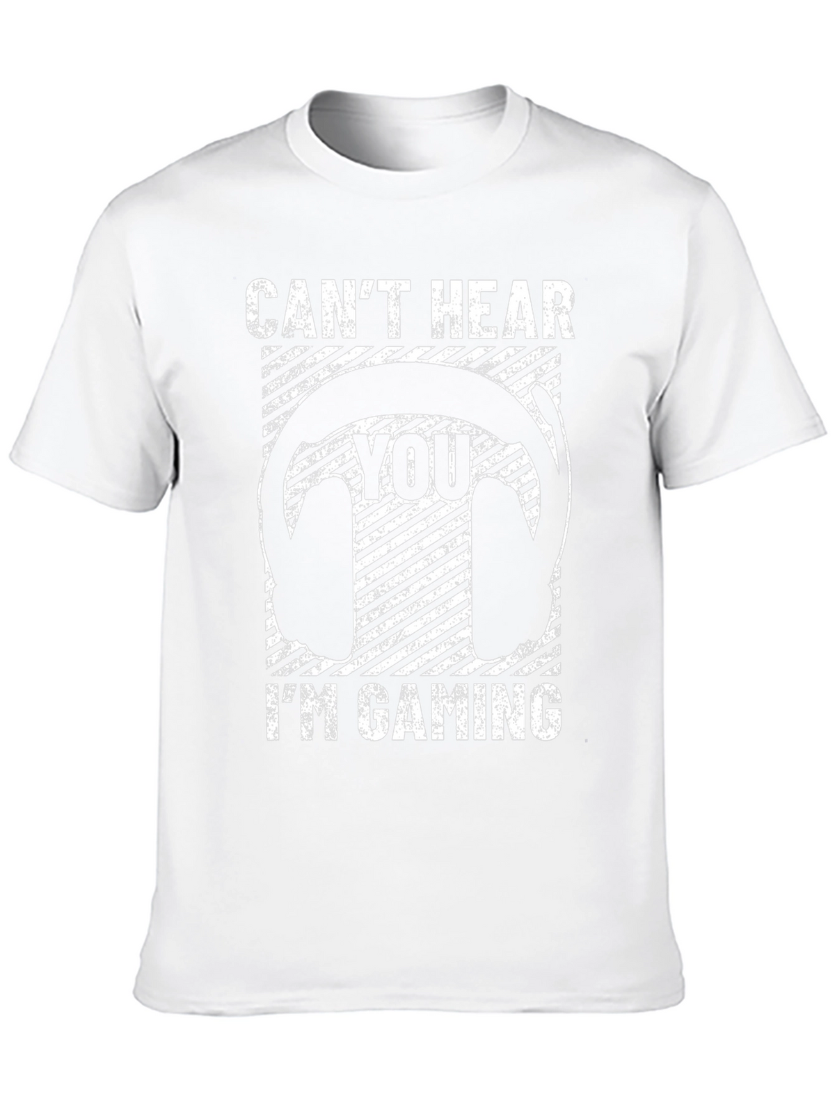 Cant Hear You Im Gaming Black T-Shirt