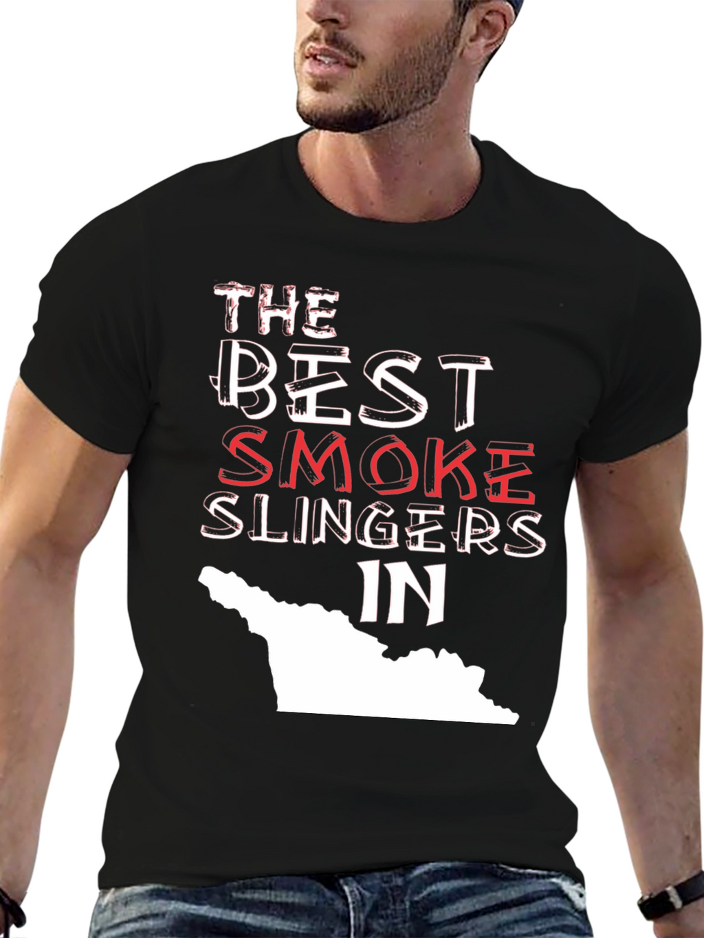 Smoke Slingers T-Shirt - Black Graphic Tee