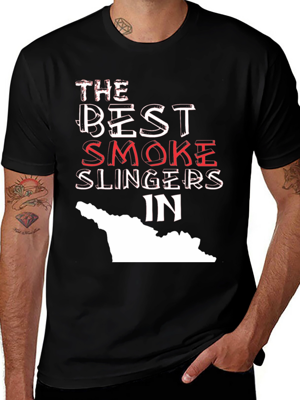 Smoke Slingers T-Shirt - Black Graphic Tee