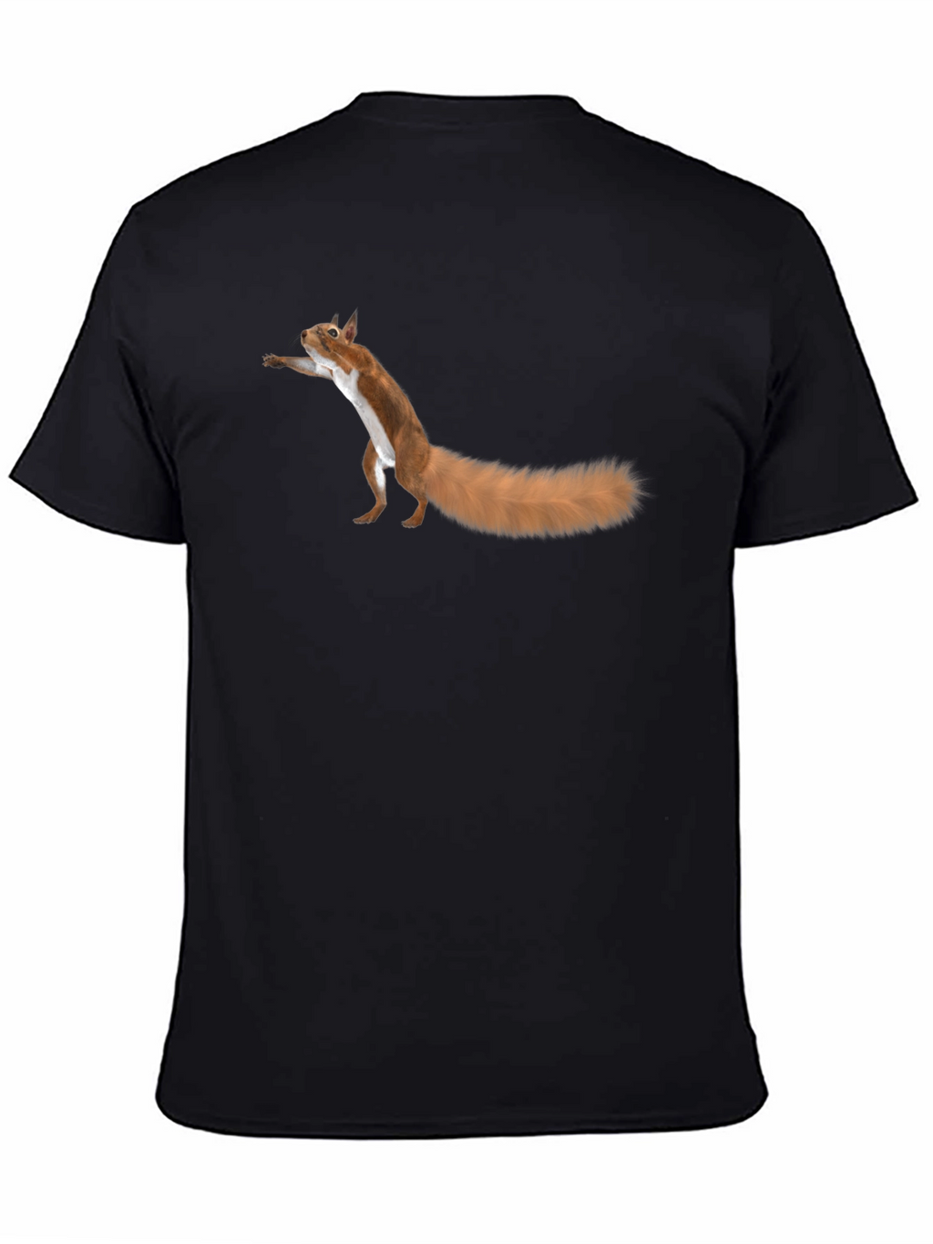 Squirrel Graphic Tee - Fun Black T-Shirt