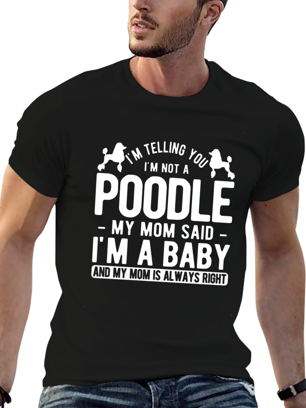 Funny Dog Lover T-Shirt - Poodle Mom Baby Tee