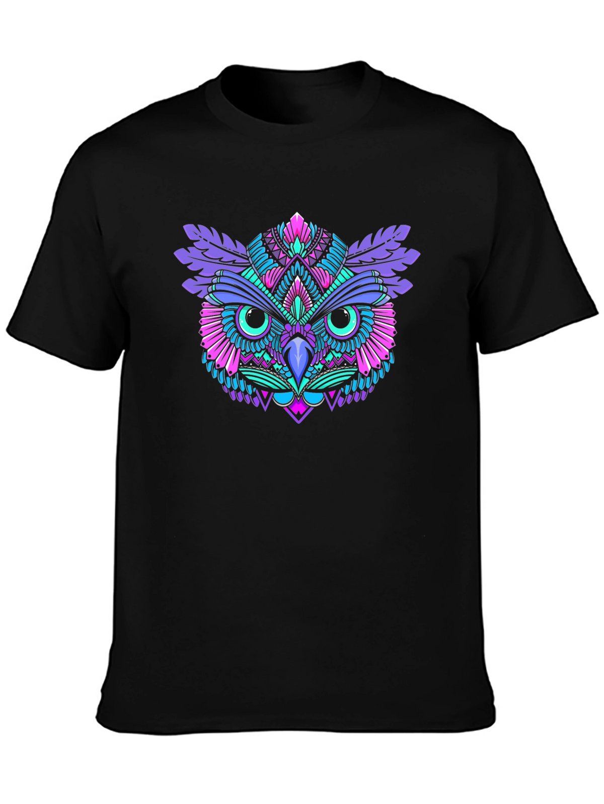 Vibrant Owl Graphic Tee - Unique Design