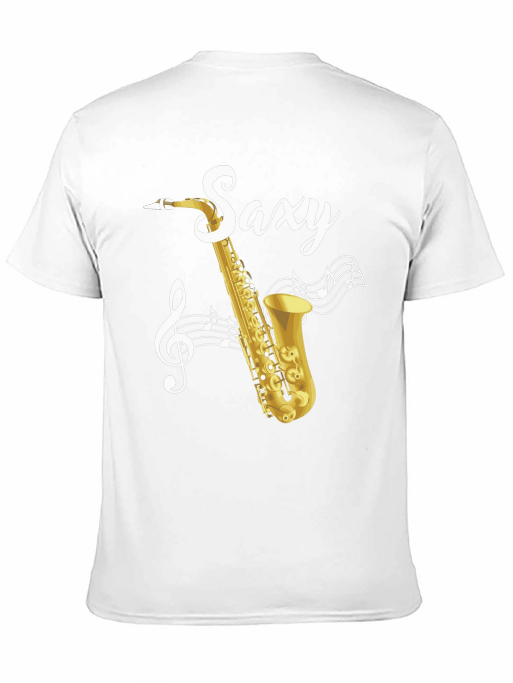 Saxy Saxophone Music Notes Graphic T-Shirt