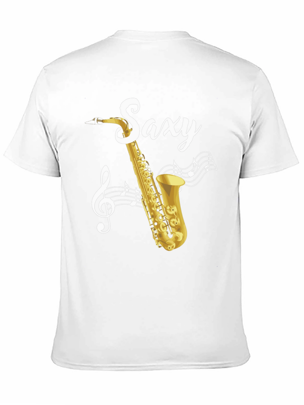 Saxy Saxophone Music Notes Graphic T-Shirt