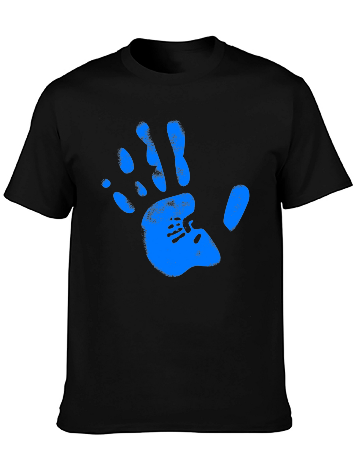 Handprint Graphic Black Tee