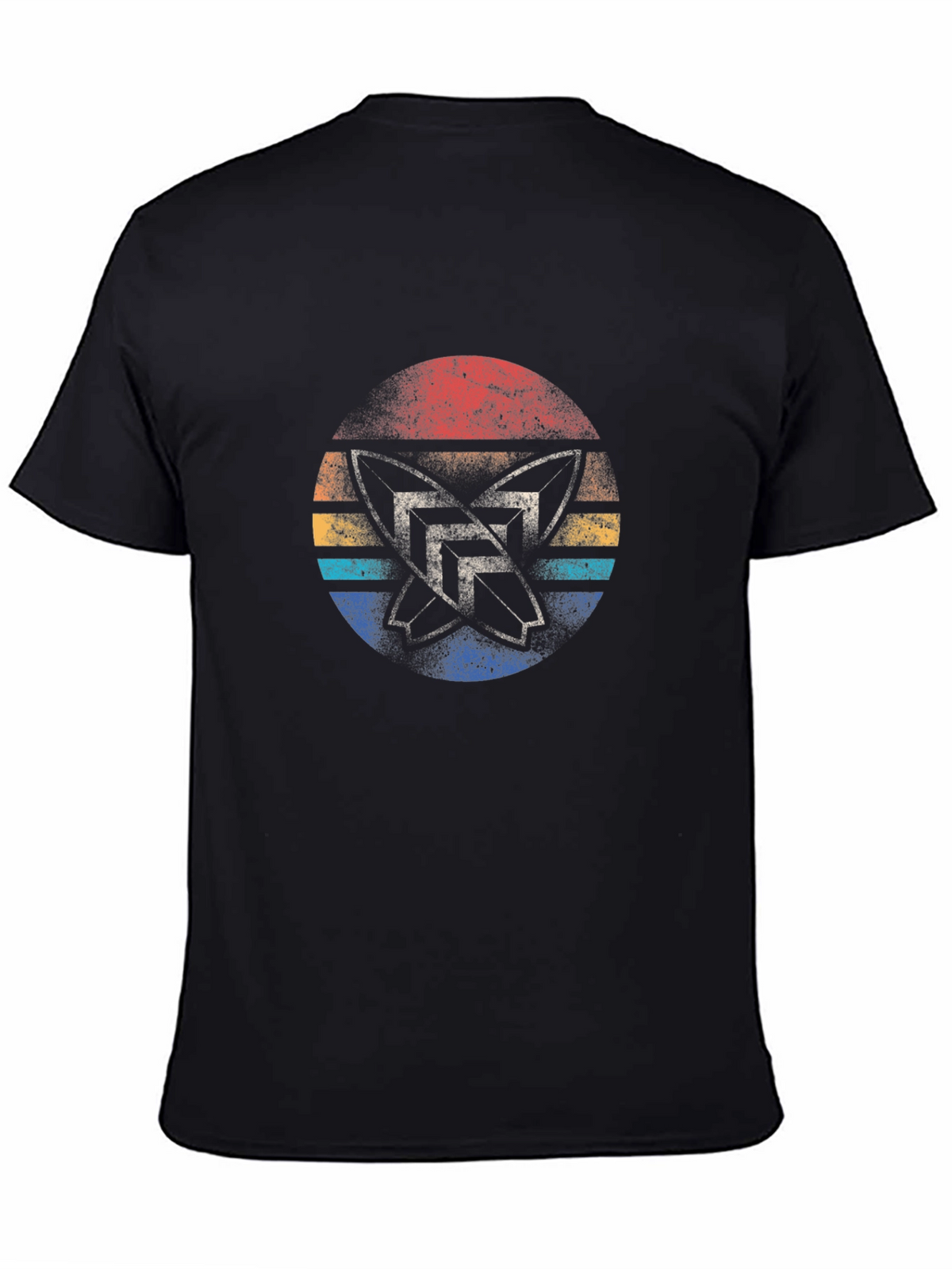 Retro Surfboards Graphic T-Shirt - Black