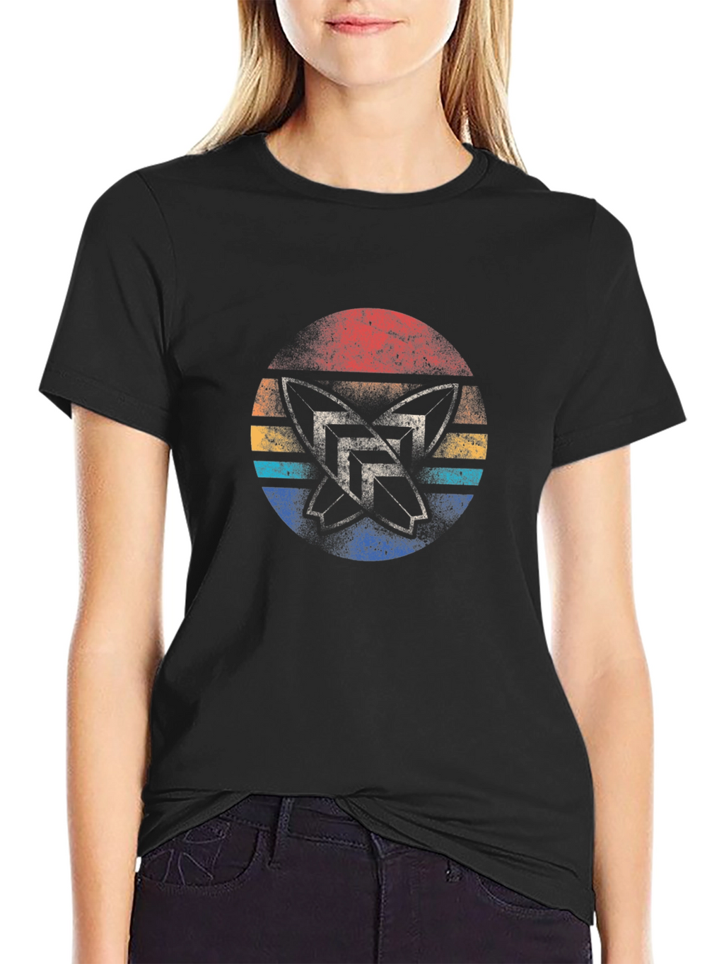 Retro Surfboards Graphic T-Shirt - Black