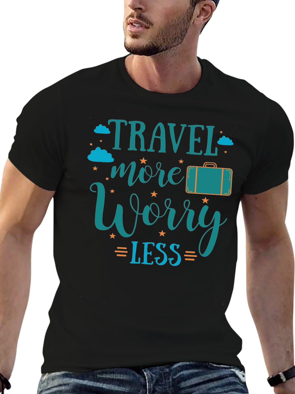 Travel More Worry Less Graphic Tee
