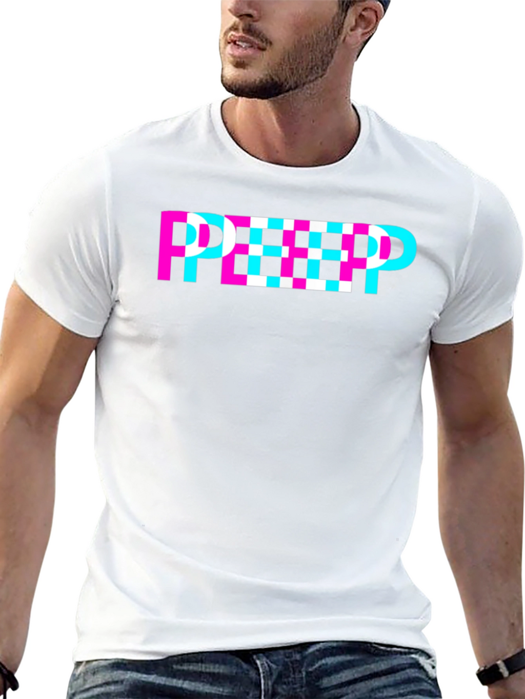 Retro Style PEEP Graphic Tee - Unisex