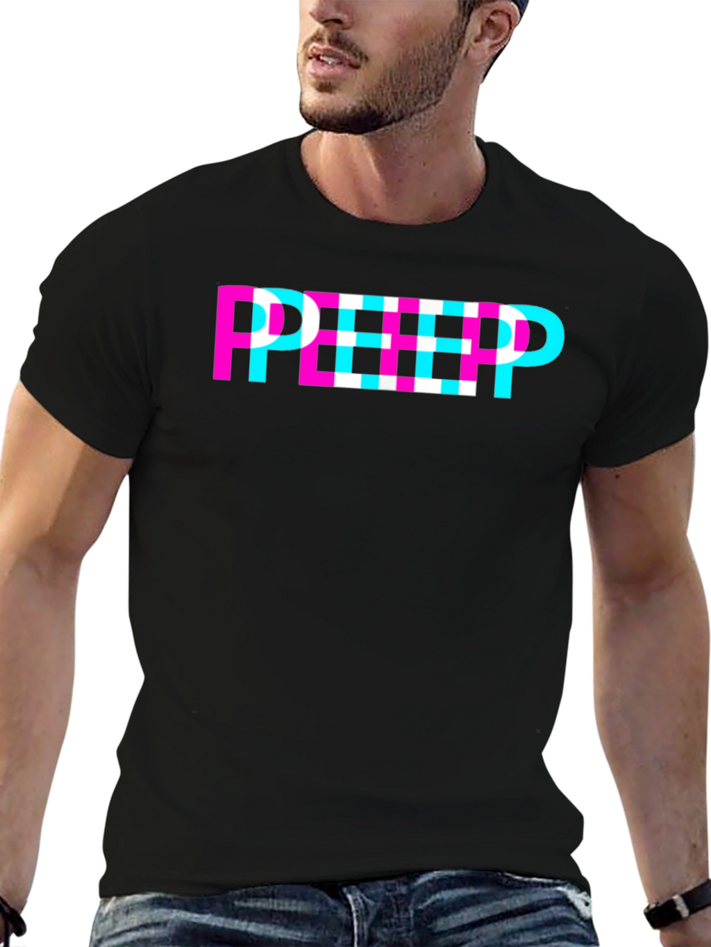 Retro Style PEEP Graphic Tee - Unisex