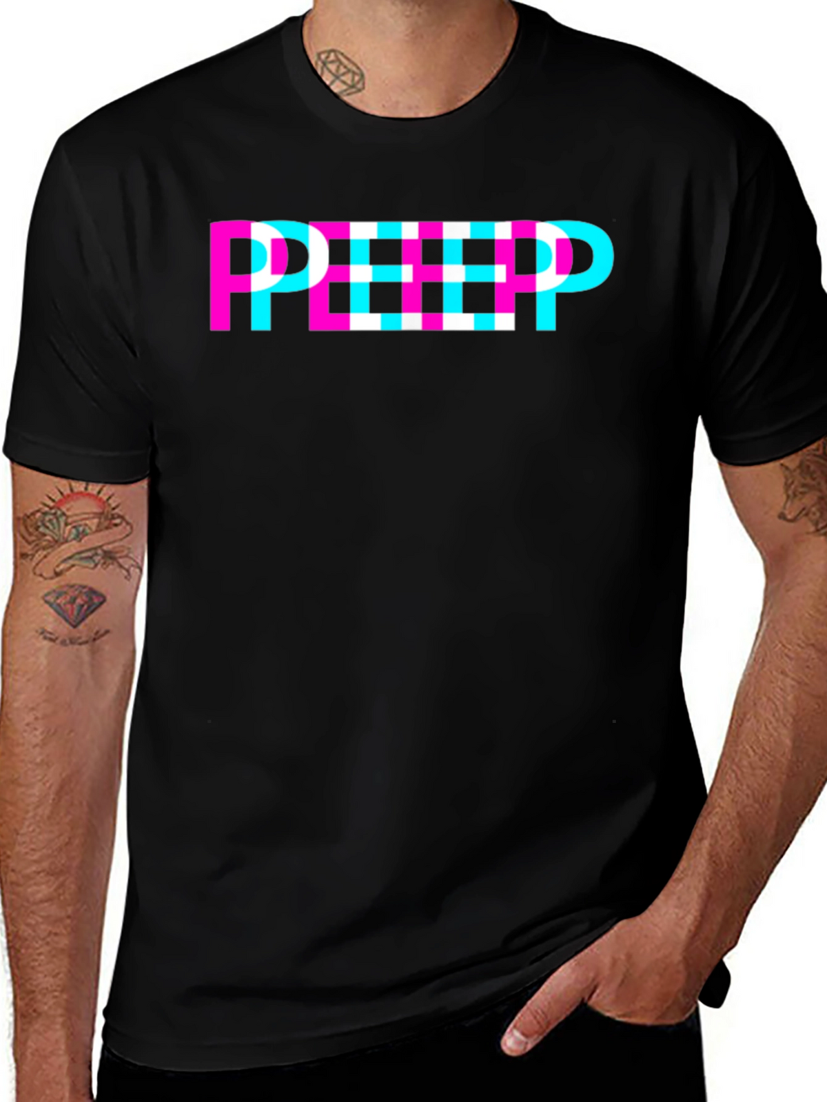 Retro Style PEEP Graphic Tee - Unisex