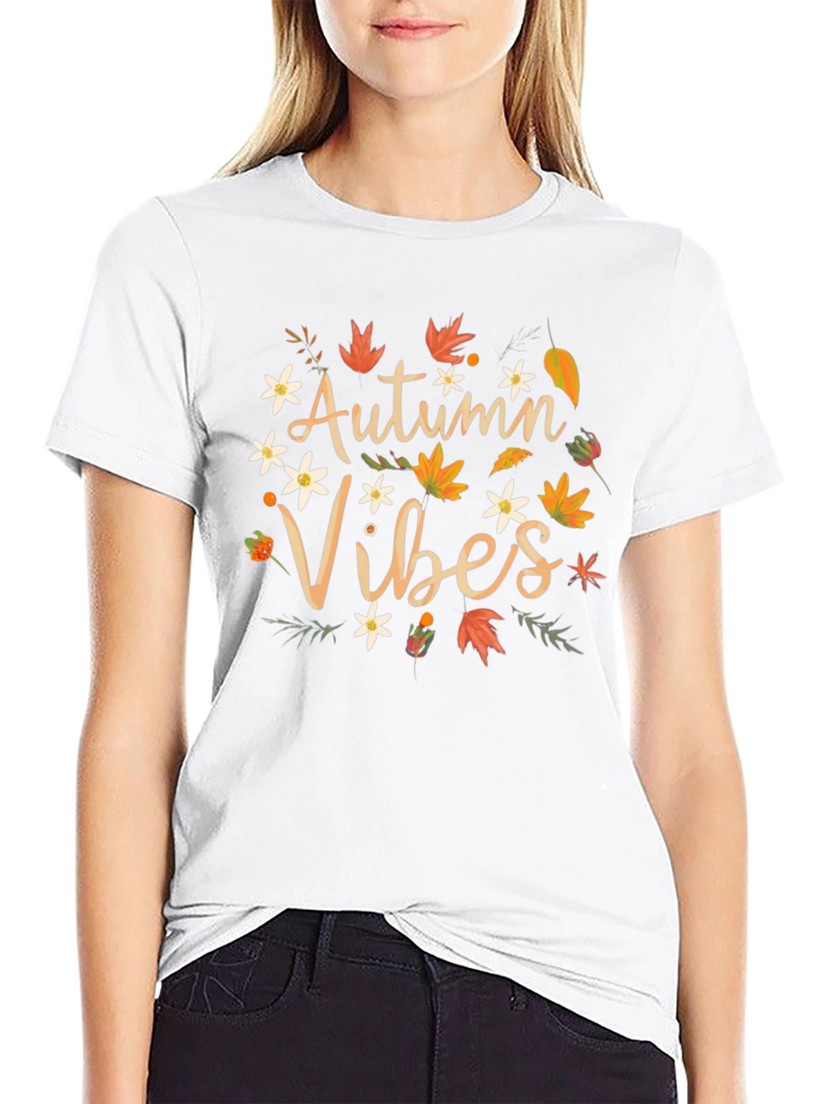 Autumn Vibes Graphic Tee - Fall Season Shirt