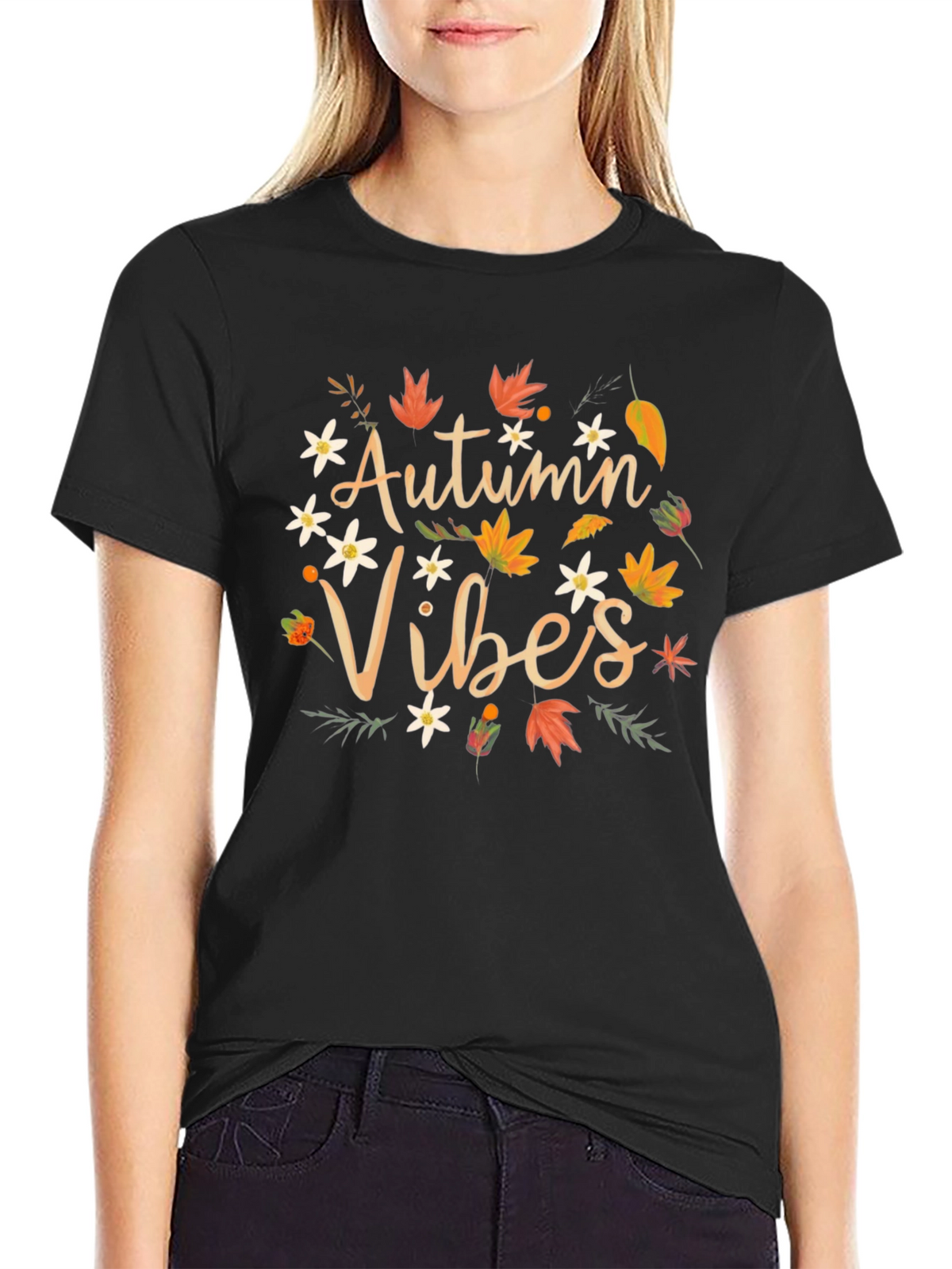 Autumn Vibes Graphic Tee - Fall Season Shirt