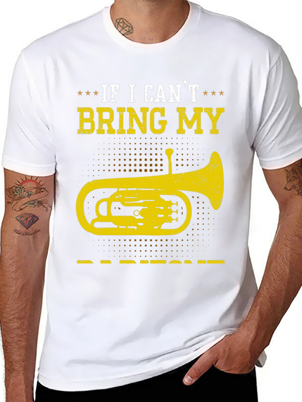 Baritone T-Shirt - If I Cant Bring My Instrument