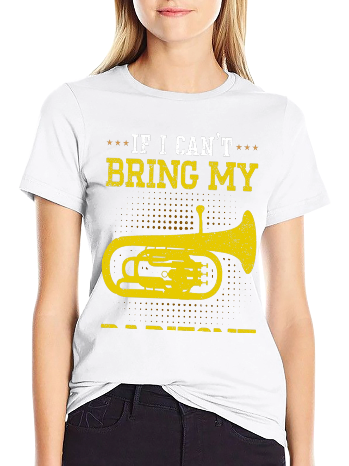Baritone T-Shirt - If I Cant Bring My Instrument