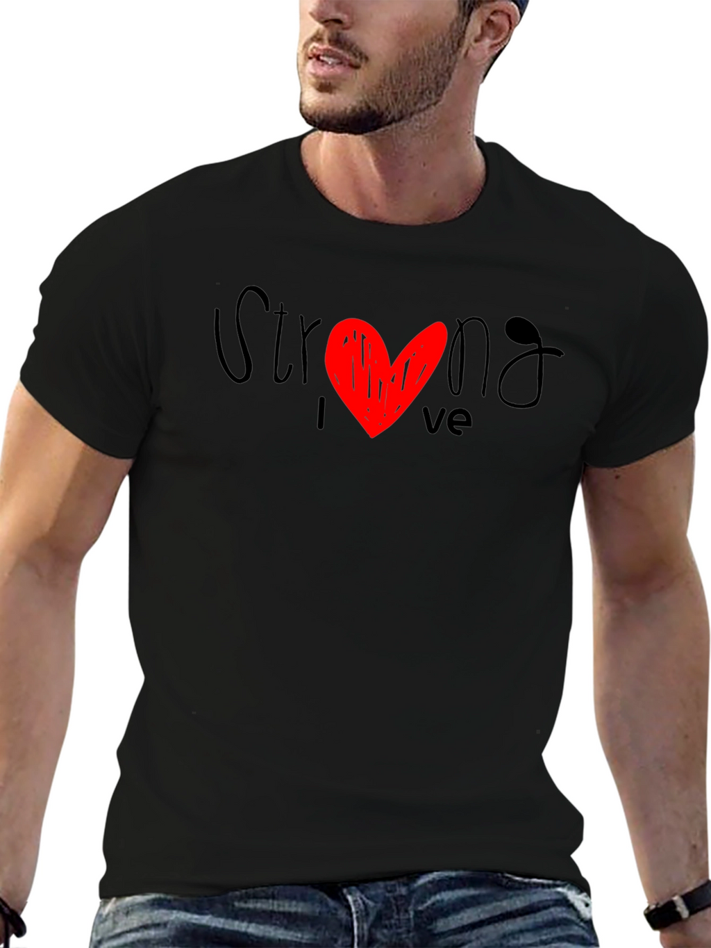 Strong Love Graphic Tee - Stylish Comfort