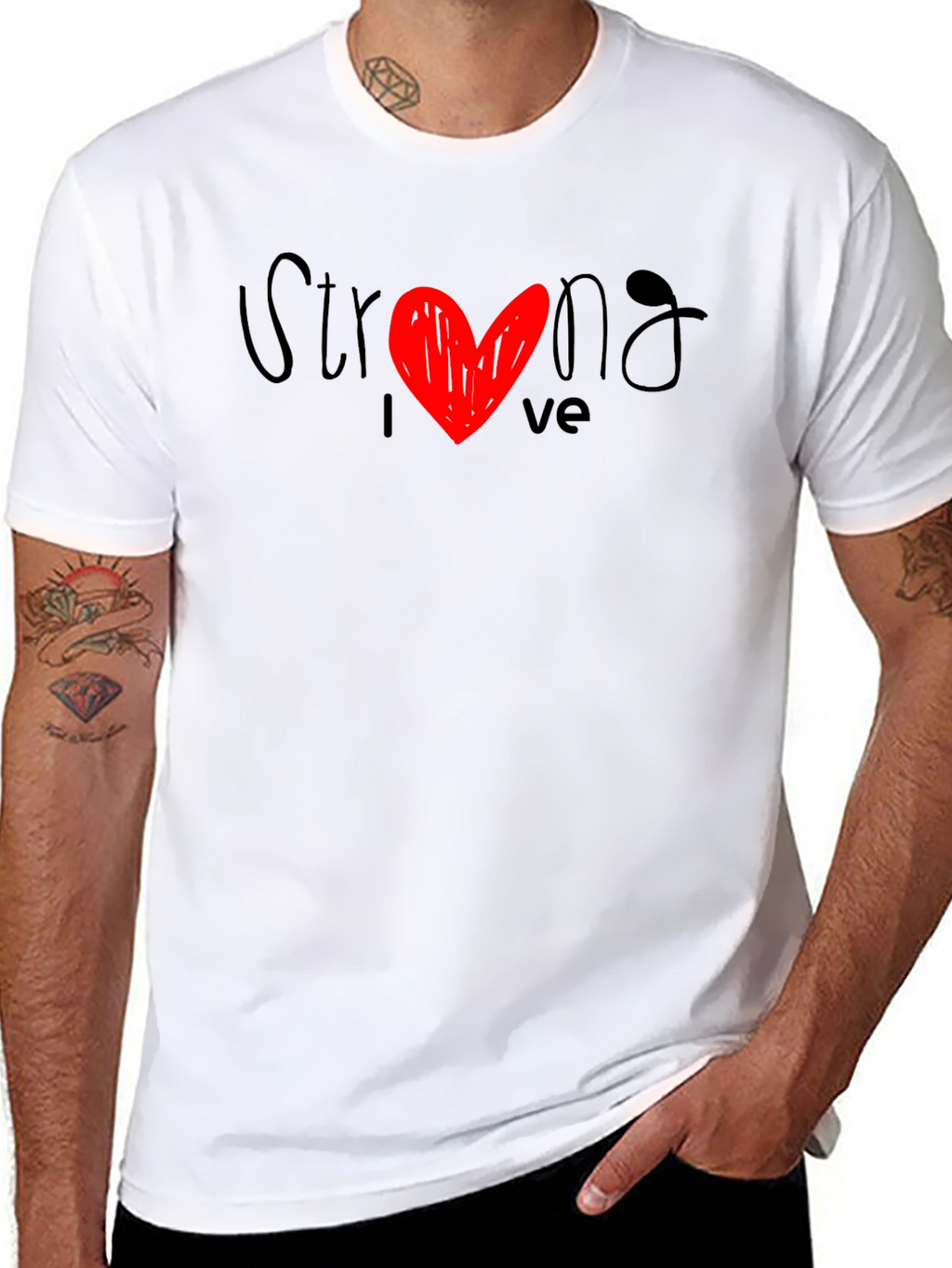 Strong Love Graphic Tee - Stylish Comfort