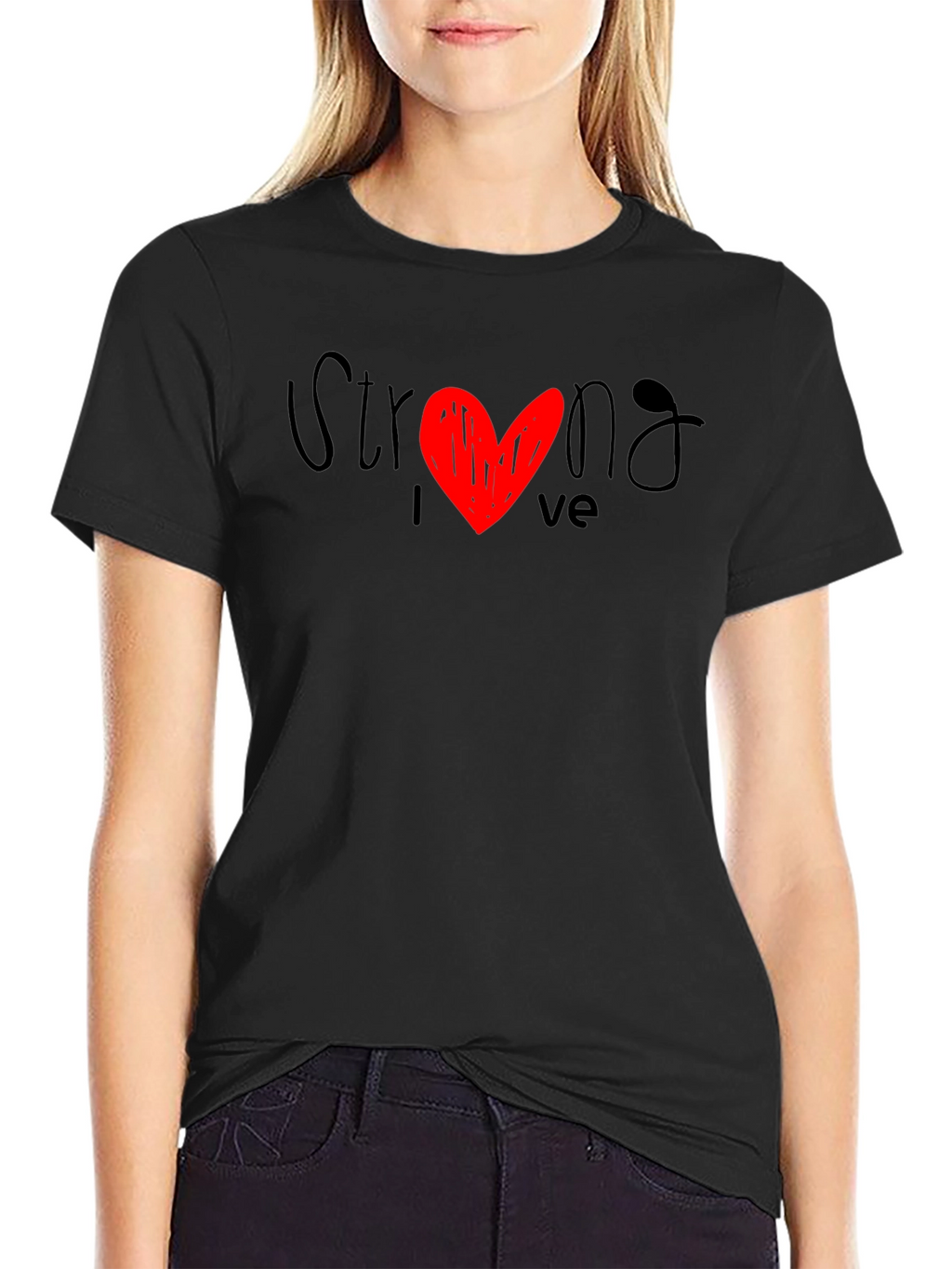 Strong Love Graphic Tee - Stylish Comfort