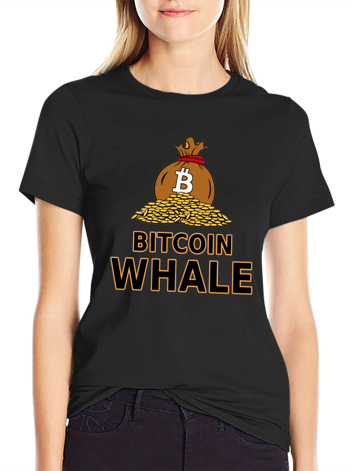 Bitcoin Whale Graphic Tee - Crypto Enthusiast T-Shirt