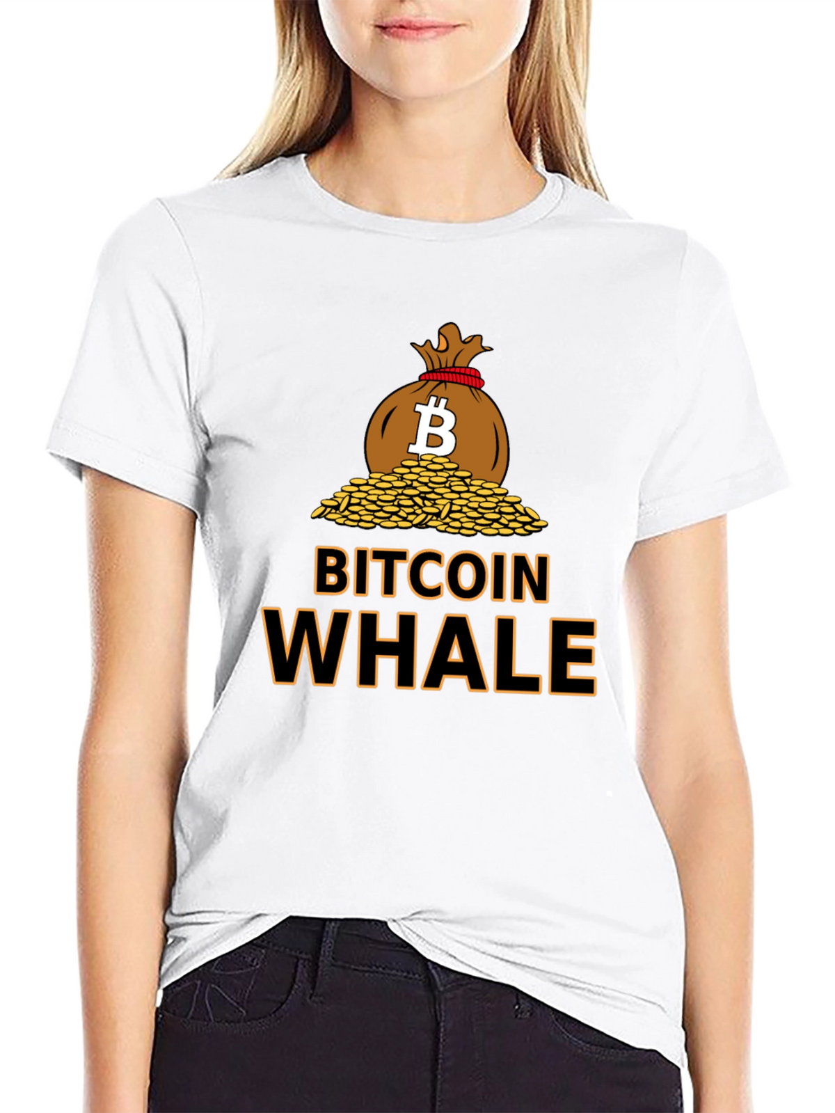 Bitcoin Whale Graphic Tee - Crypto Enthusiast T-Shirt
