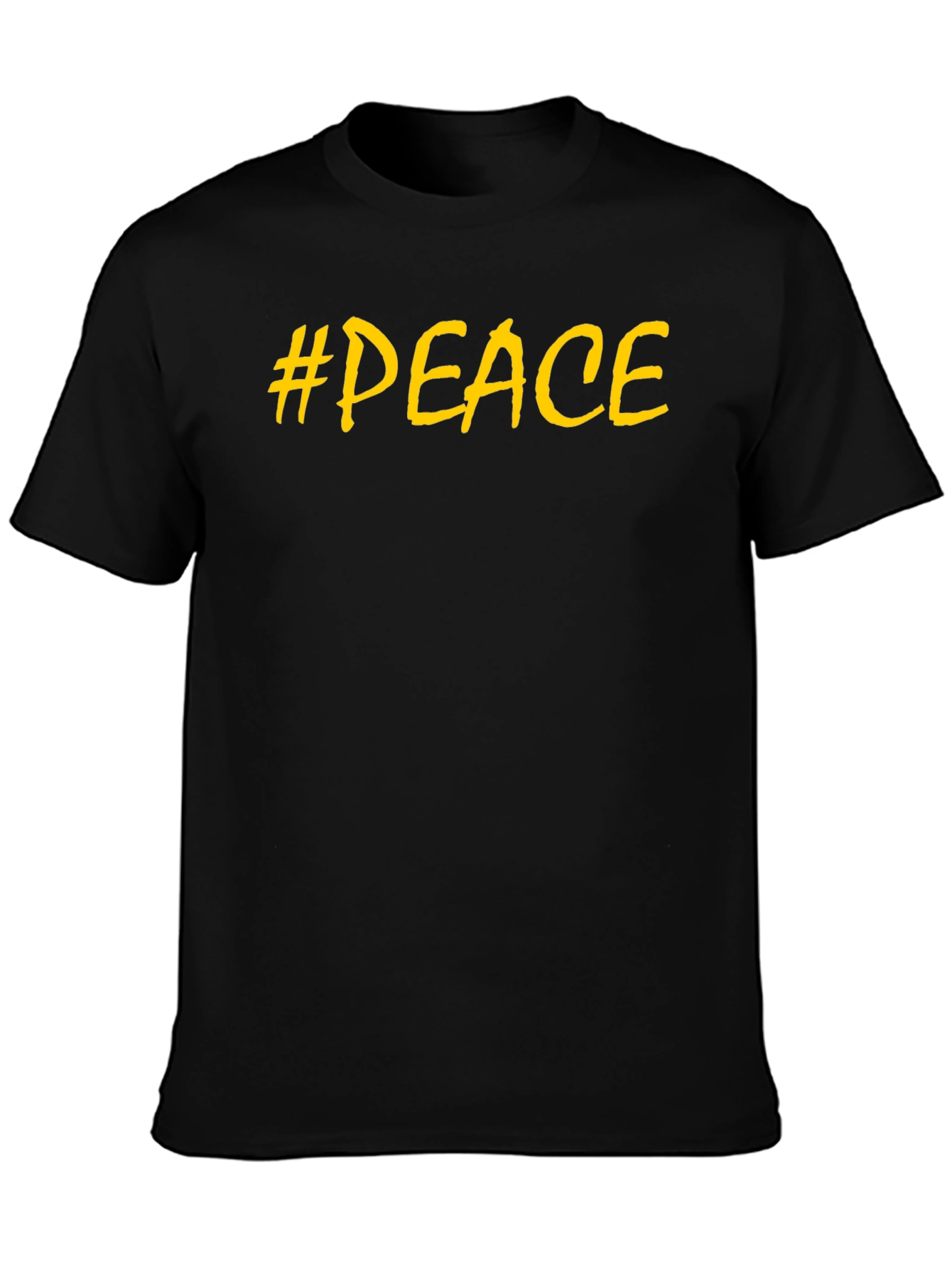 #Peace T-Shirt - Mens Black Graphic Tee