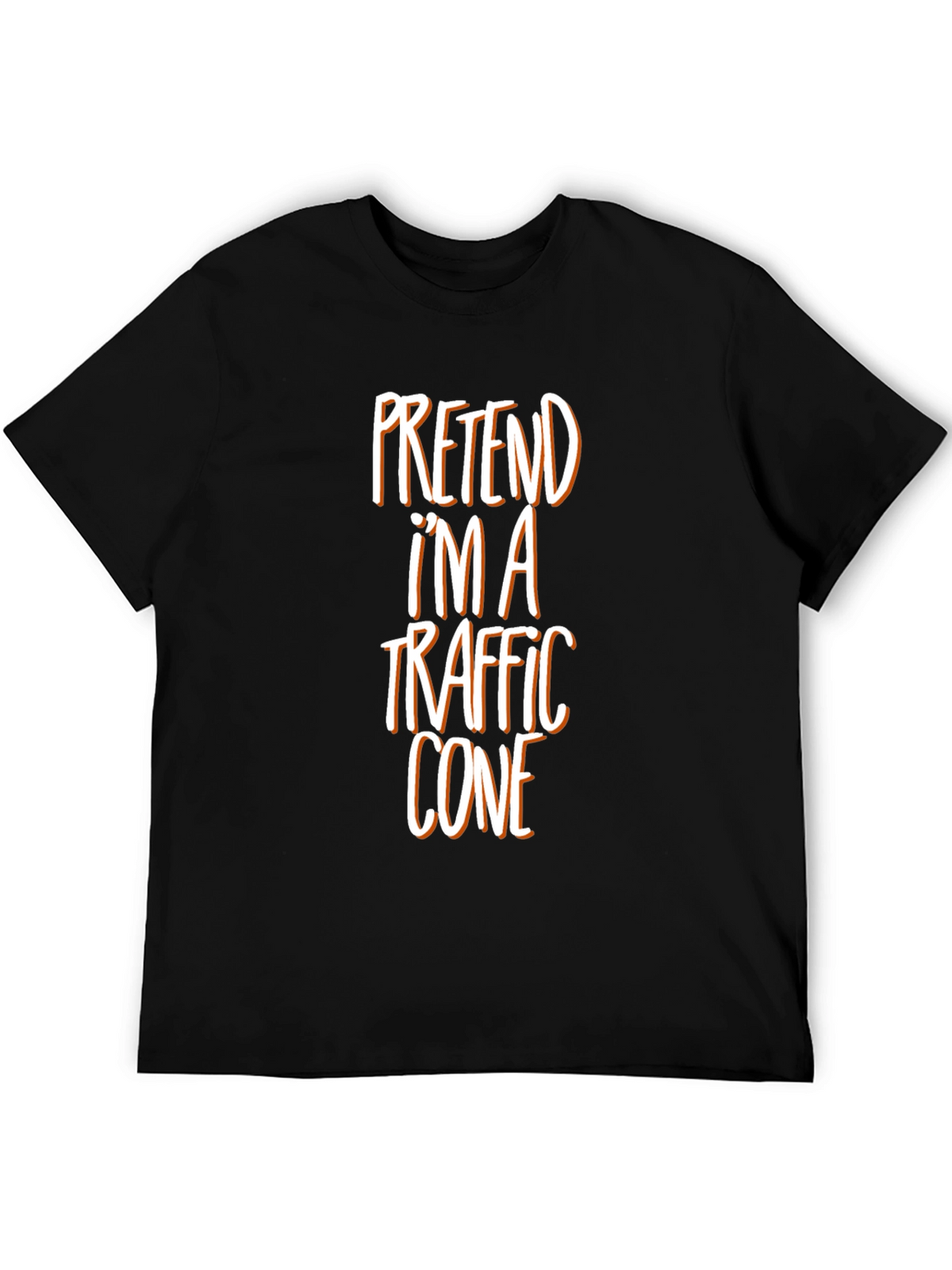 Pretend Im a Traffic Cone Funny Graphic Tee